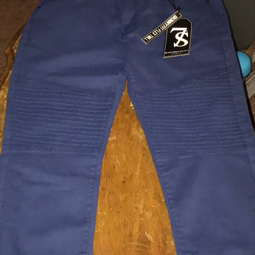 🧐 Seven Souls Select skinny fit-flex twill pants
